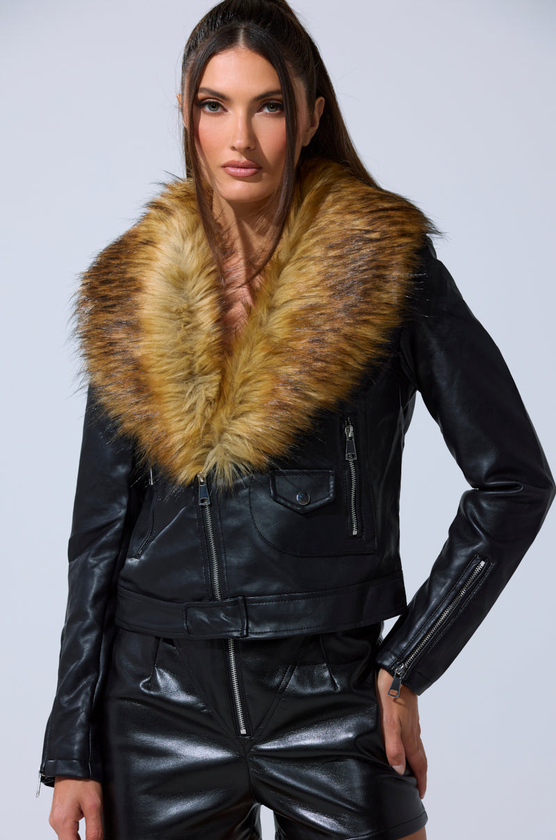 AUSSY FUR COLLAR MOTO