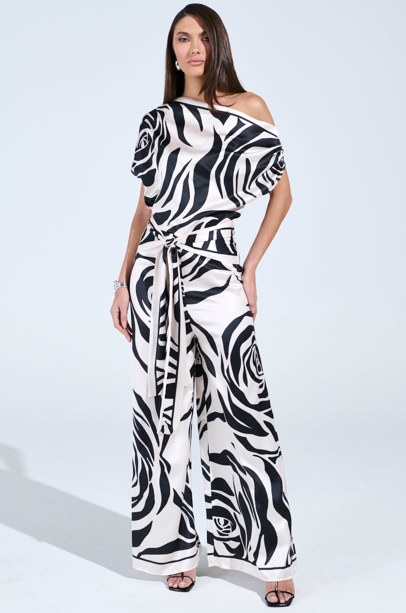 KEEP LOOKING ABSTRACT JUMPSUIT