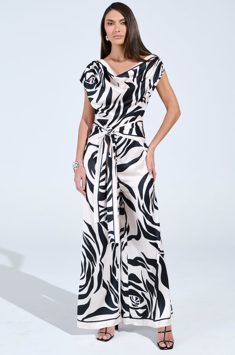 KEEP LOOKING ABSTRACT JUMPSUIT