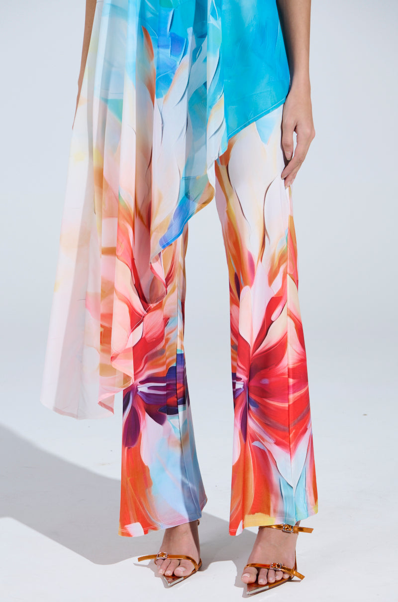 ON A BEACH SOMEWHERE PRINTED JUMPSUIT