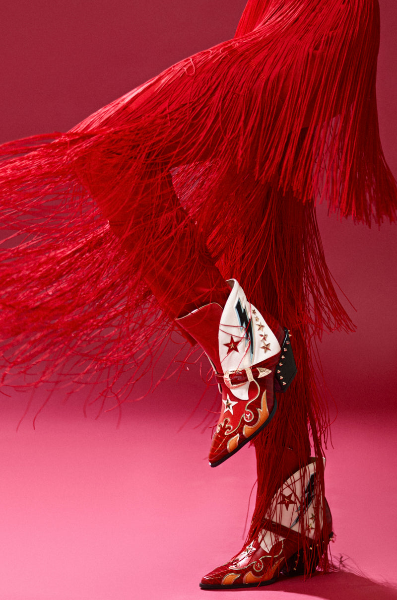 AZALEA WANG CHANNING MULTI WESTERN BOOTIE