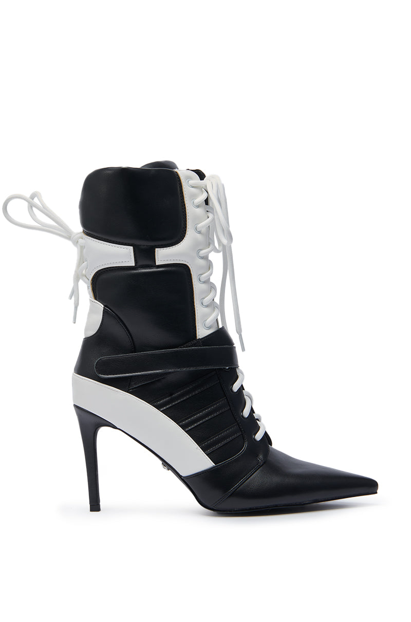 AZALEA WANG CHAUSIKU BLACK SPORTY BOOTIE