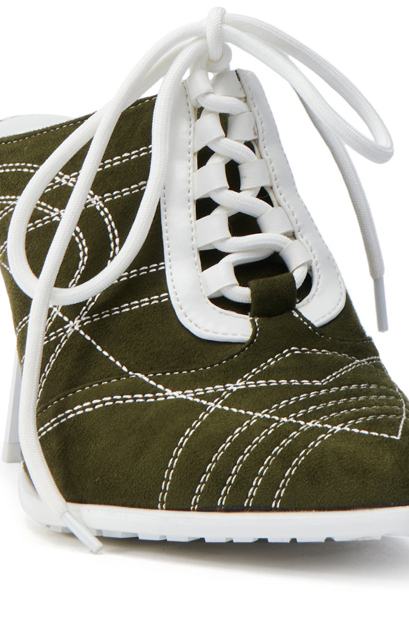 AZALEA WANG DALARY GREEN STILETTO PUMP