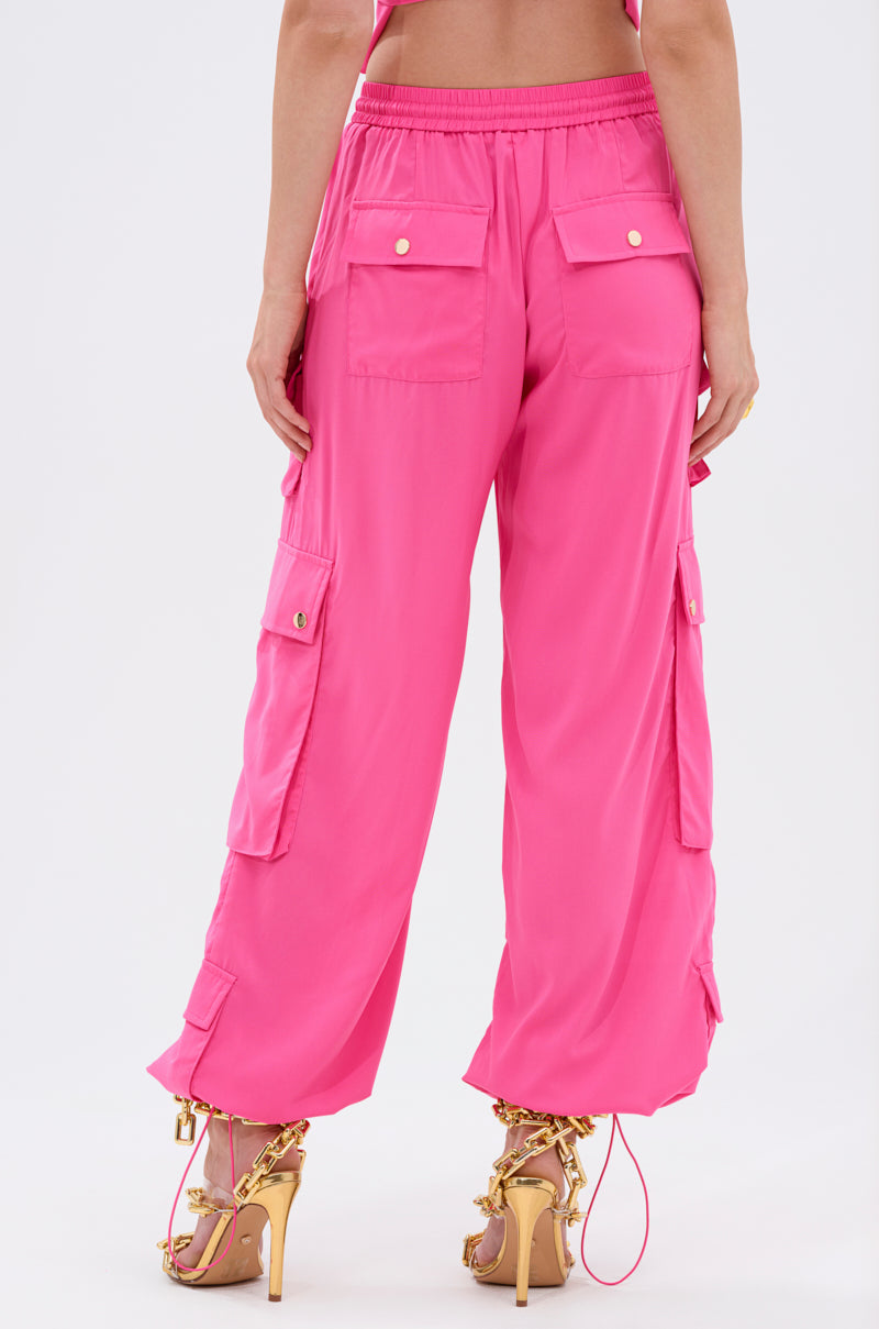 UP TO NO GOOD CARGO PANT IN PINK