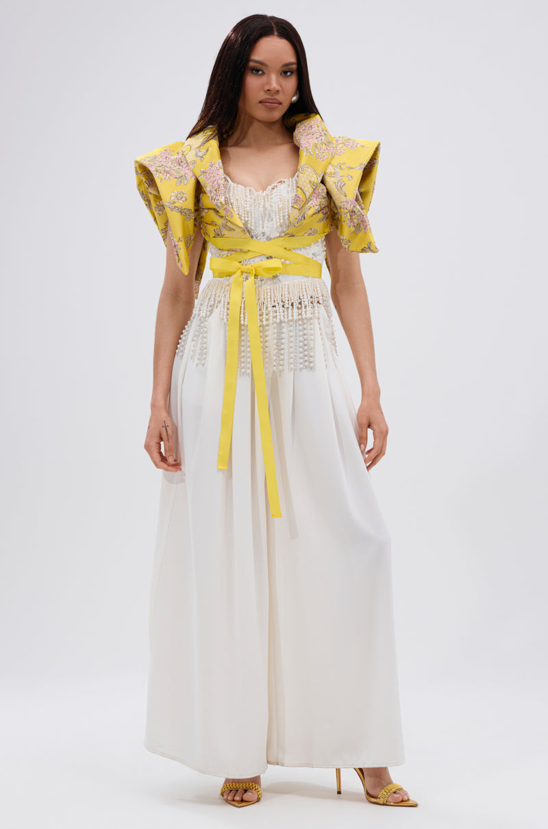 DION STATEMENT BOLERO IN YELLOW