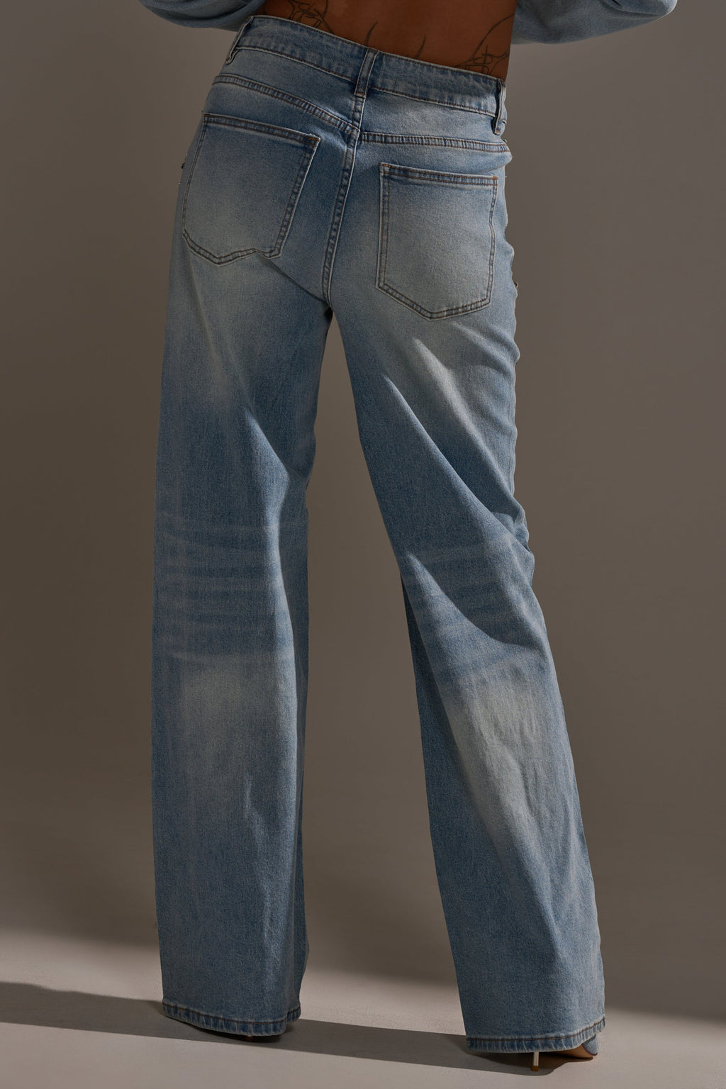 IN YOUR DREAMS RHINESTONE DENIM JEANS