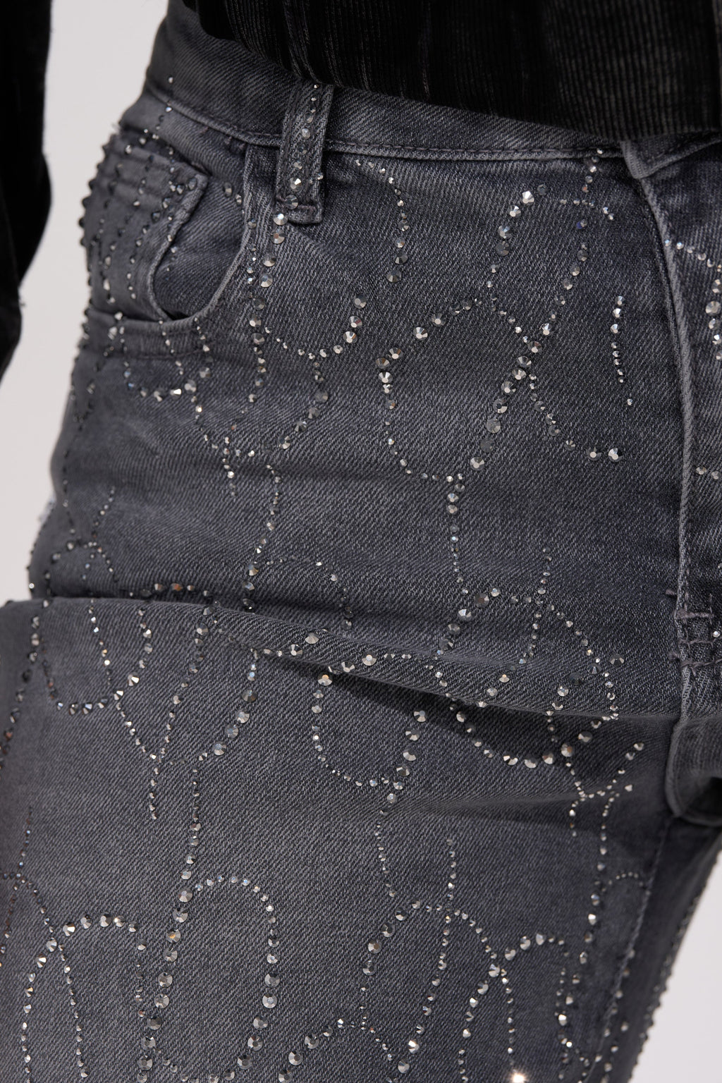 PERFECT LIKE ME EMBELLISHED DENIM