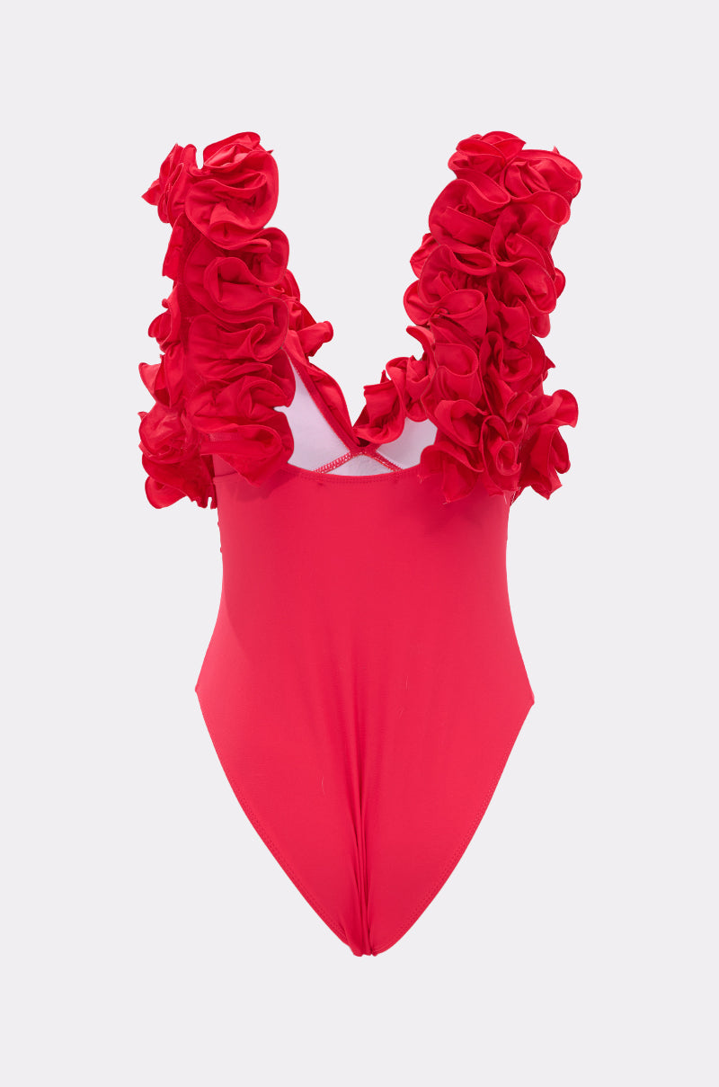 LUXE LIFE RUFFLE SWIMSUIT