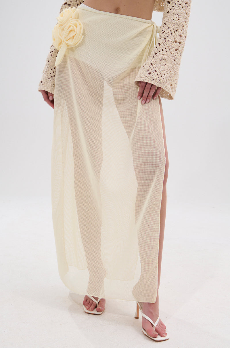 CROCHET BEAUTY COVER UP SKIRT