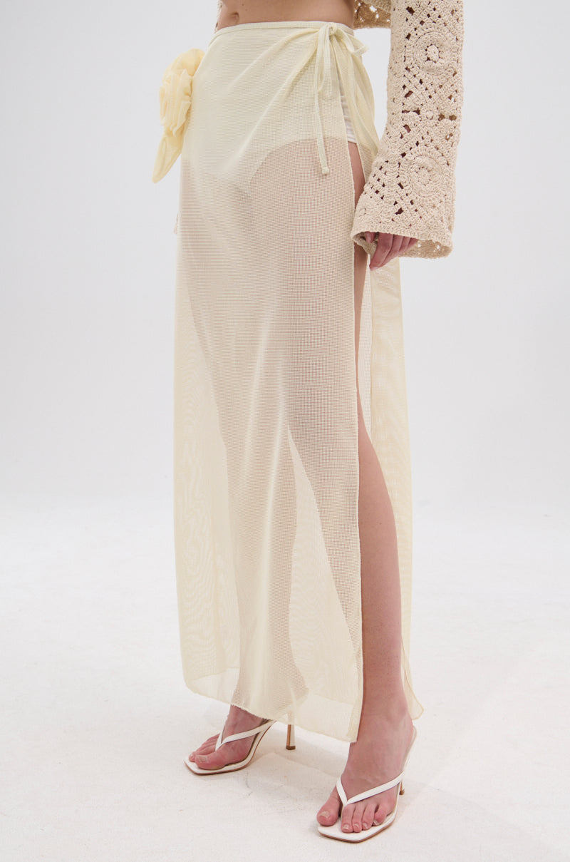 CROCHET BEAUTY COVER UP SKIRT