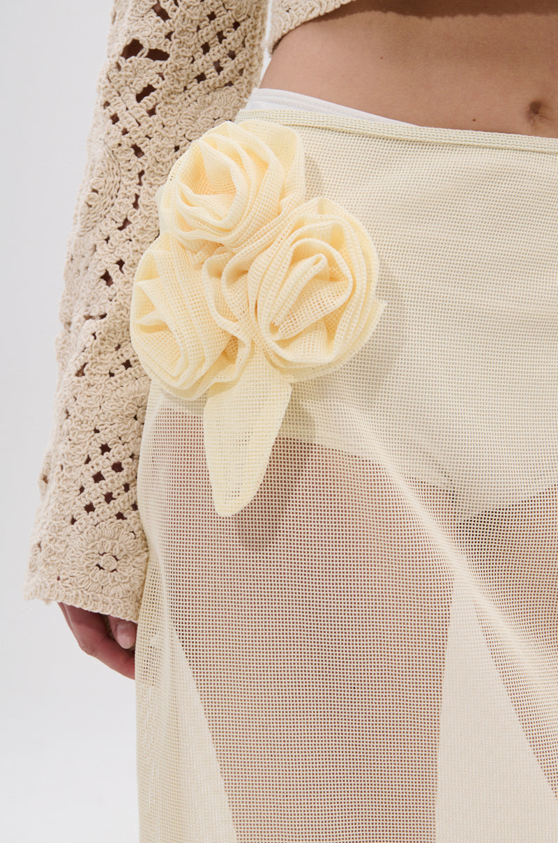 CROCHET BEAUTY COVER UP SKIRT