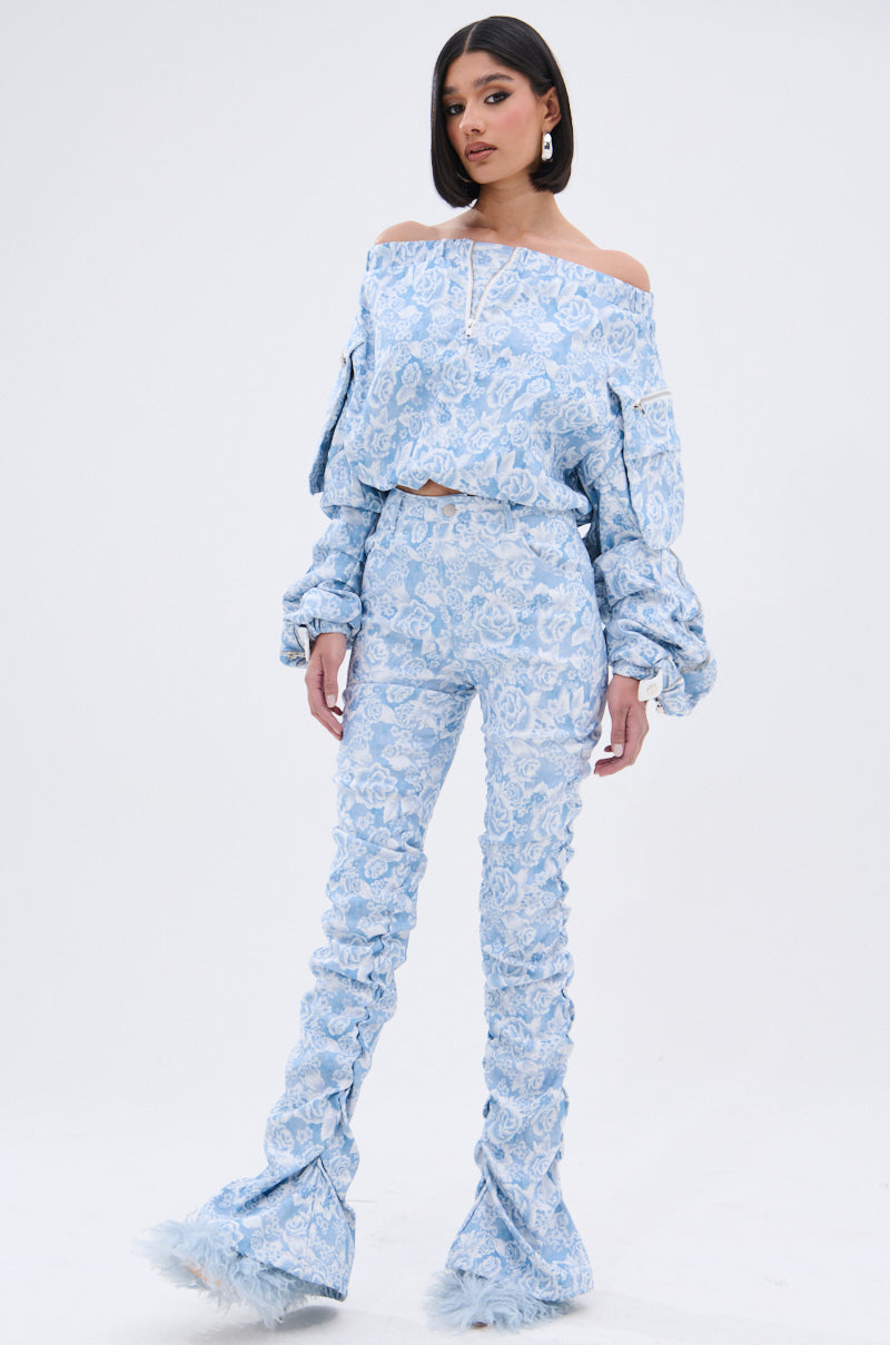 FLORAL LIFE OFF THE SHOULDER BLOUSE