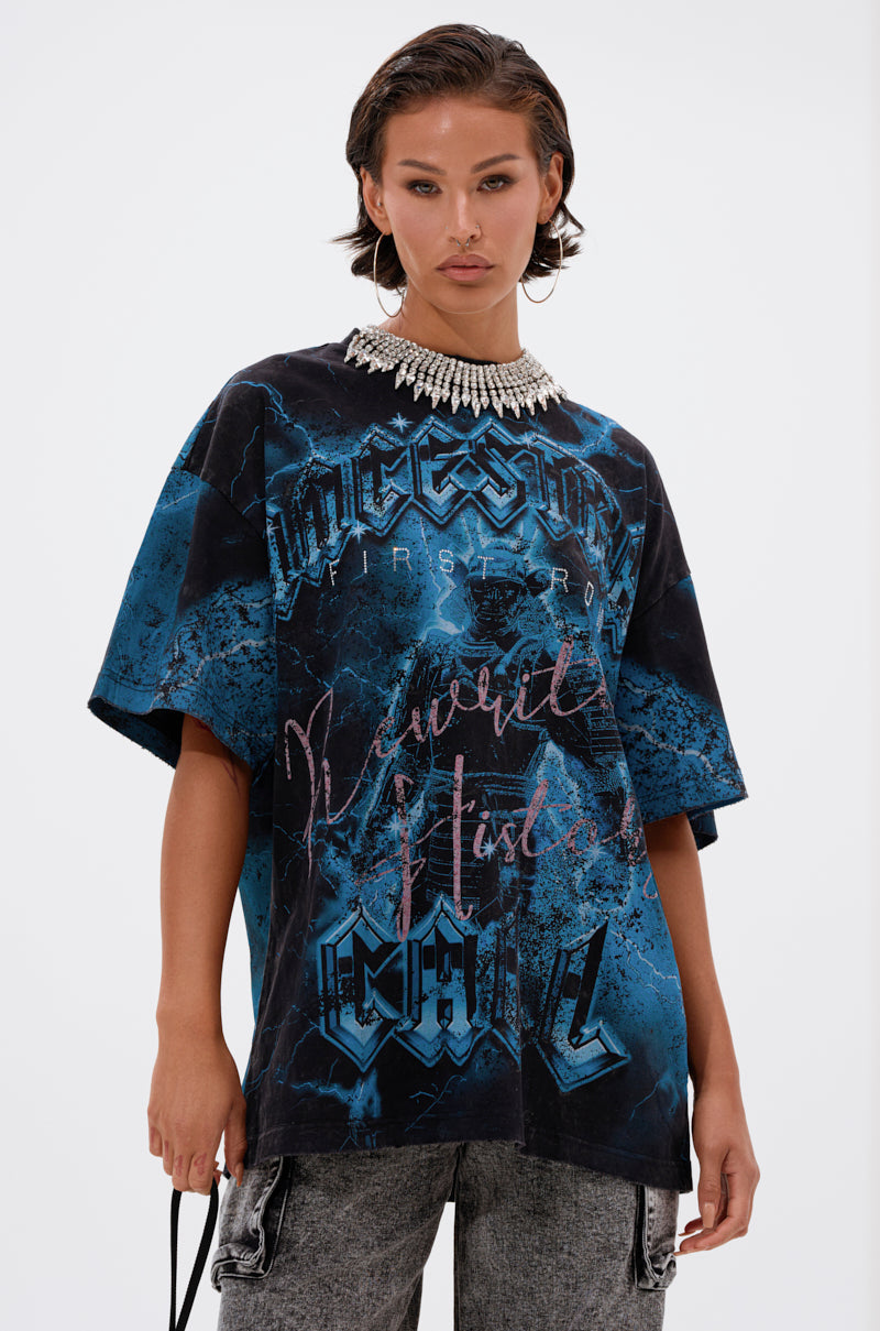 ANCESTRAL FURY OVERSIZED GRAPHIC TEE