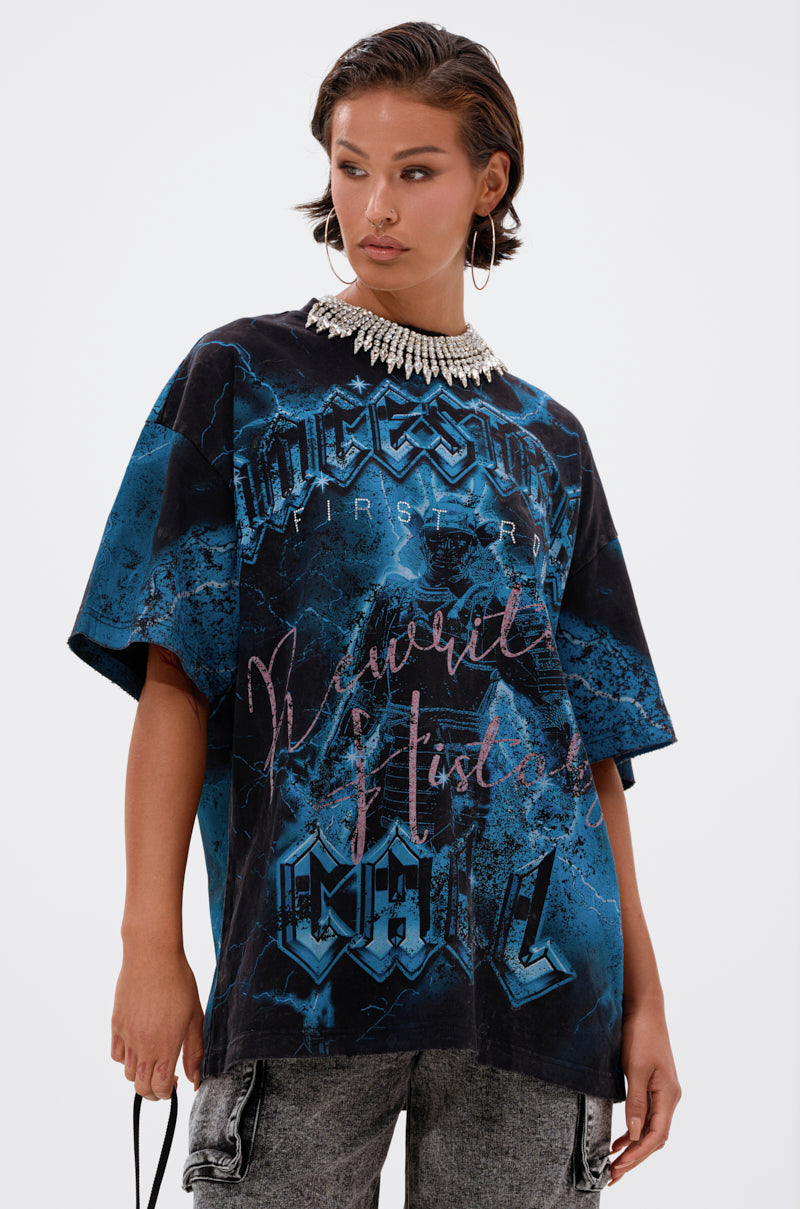 ANCESTRAL FURY OVERSIZED GRAPHIC TEE