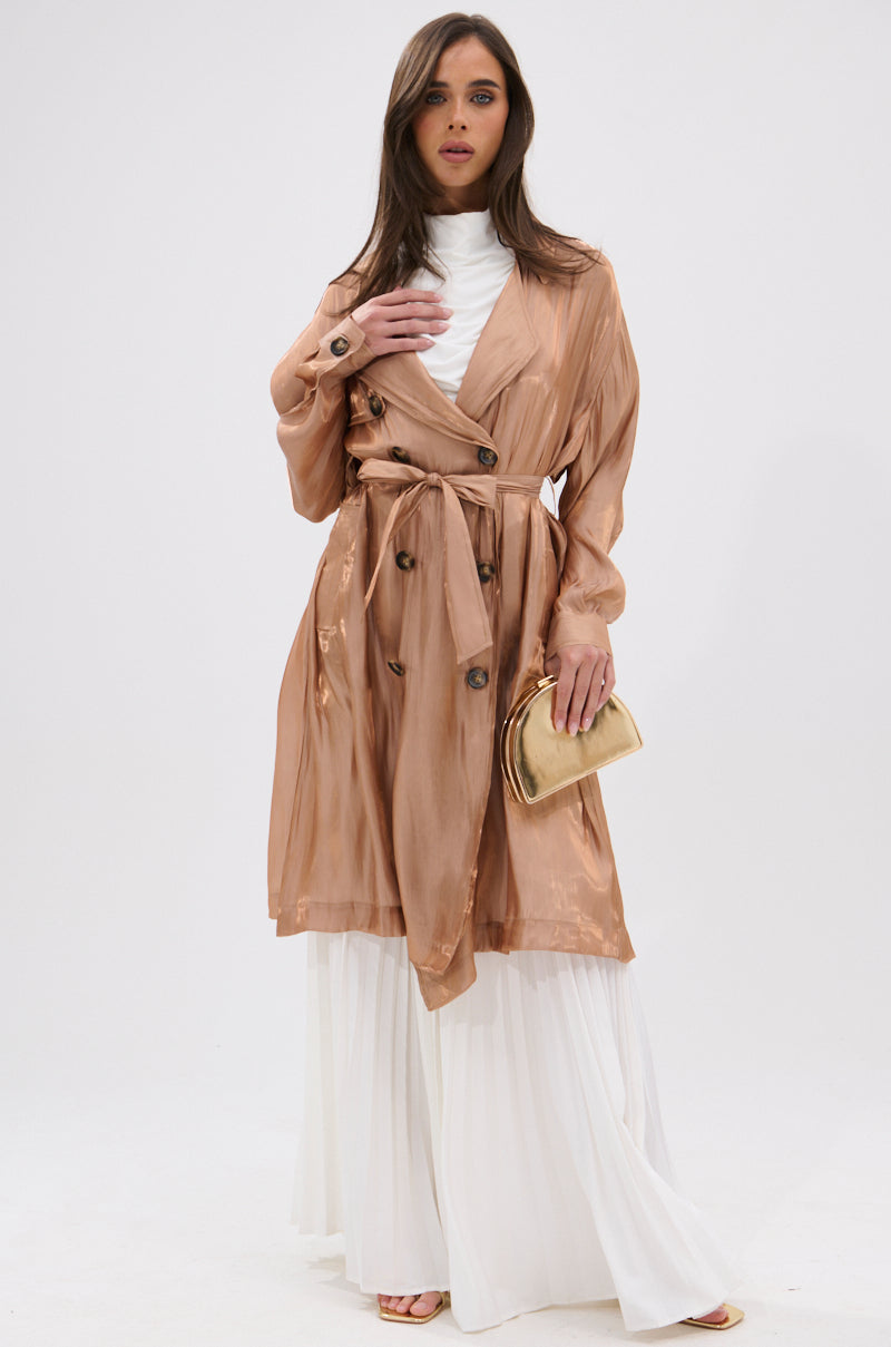 DAY TO NIGHT ORGANZA TRENCH