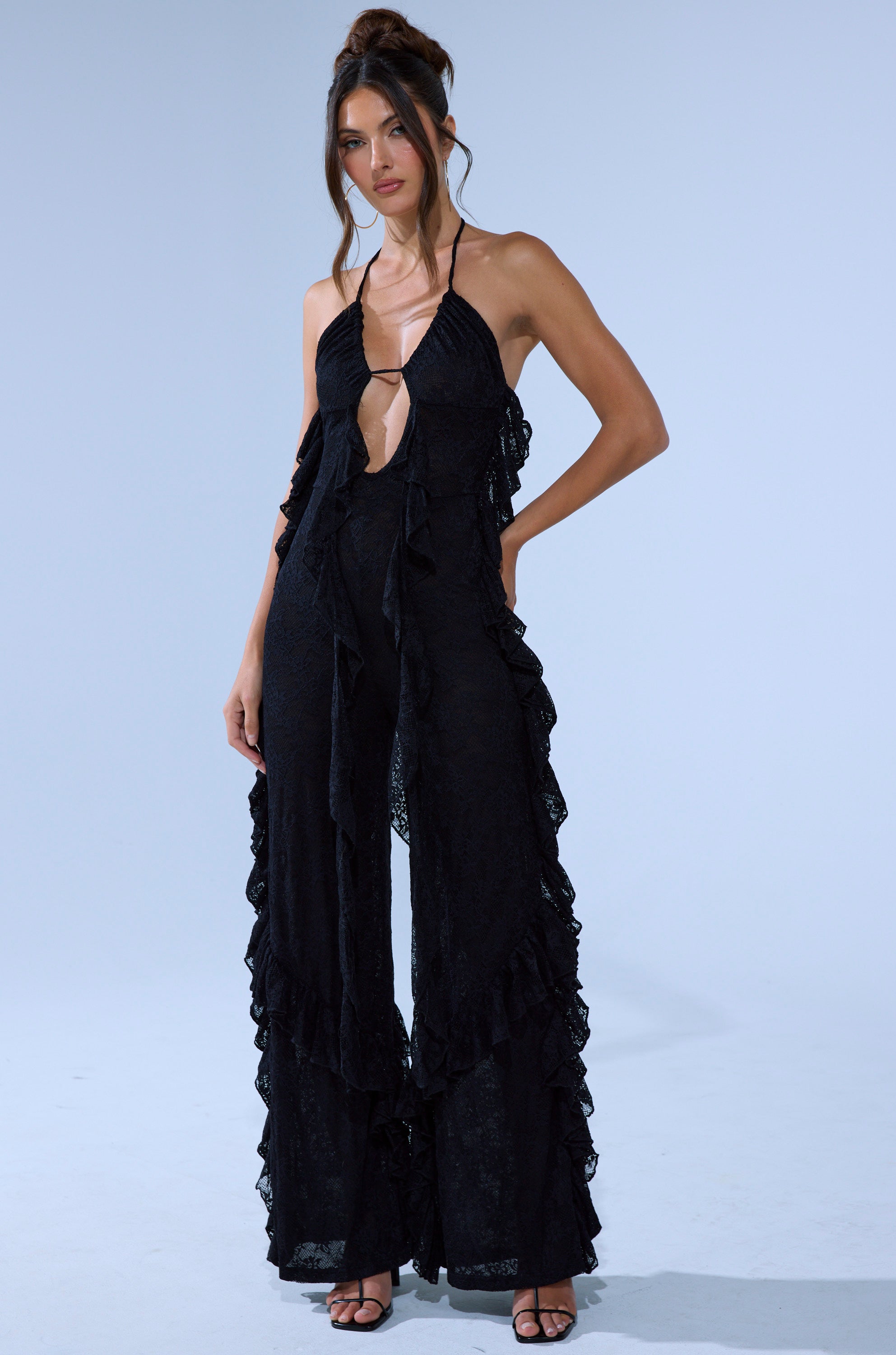 FREE AS A BIRD RUFFLED JUMPSUIT