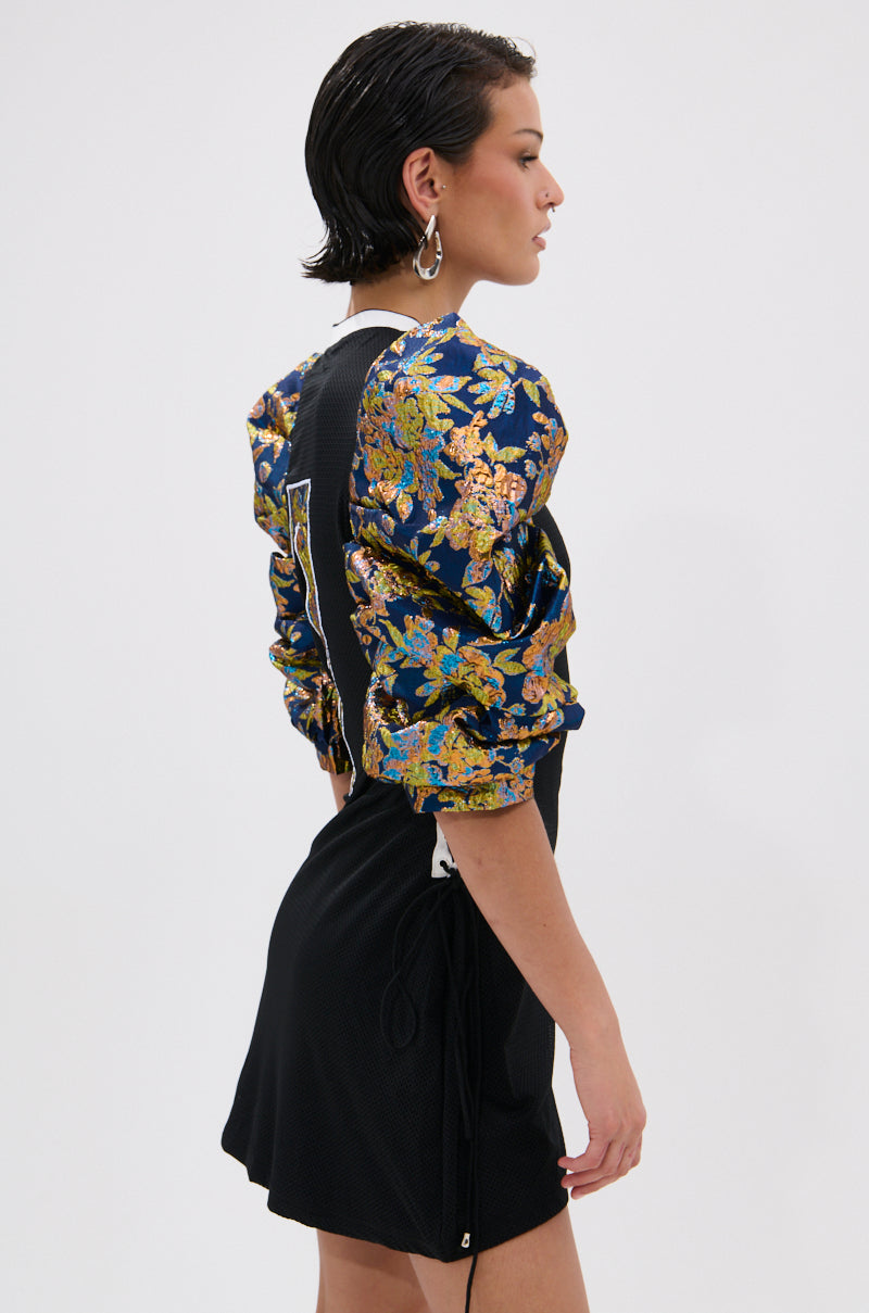 VIBIN ON THE SIDELINES JERSEY MINI DRESS