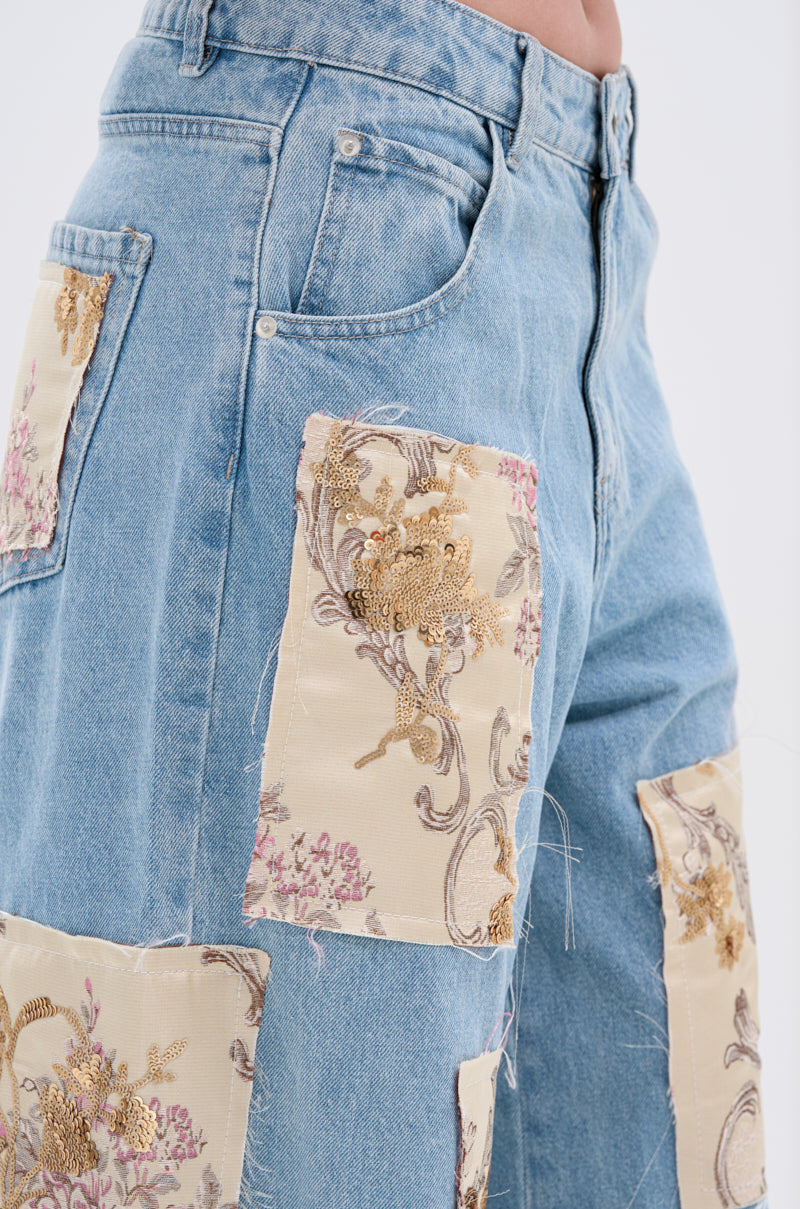 ROYAL ENERGY BROCADE PATCH RELAXED DENIM