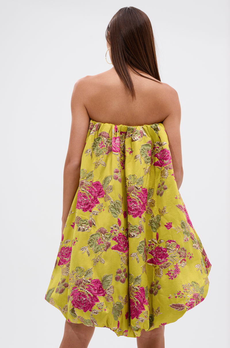 LOVER GIRL BROCADE BUBBLE DRESS