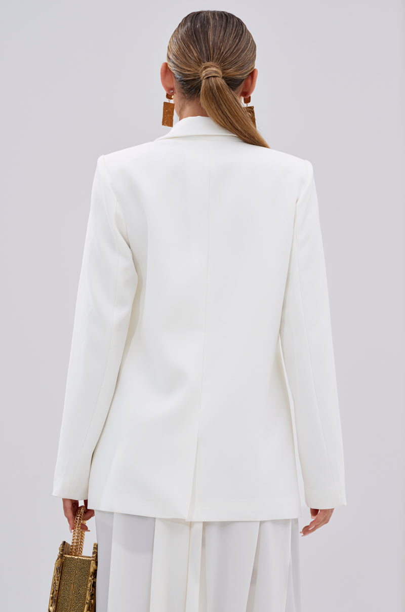 EYE GOT MY EYES ON YOU PIN DETAIL TAILORED BLAZER