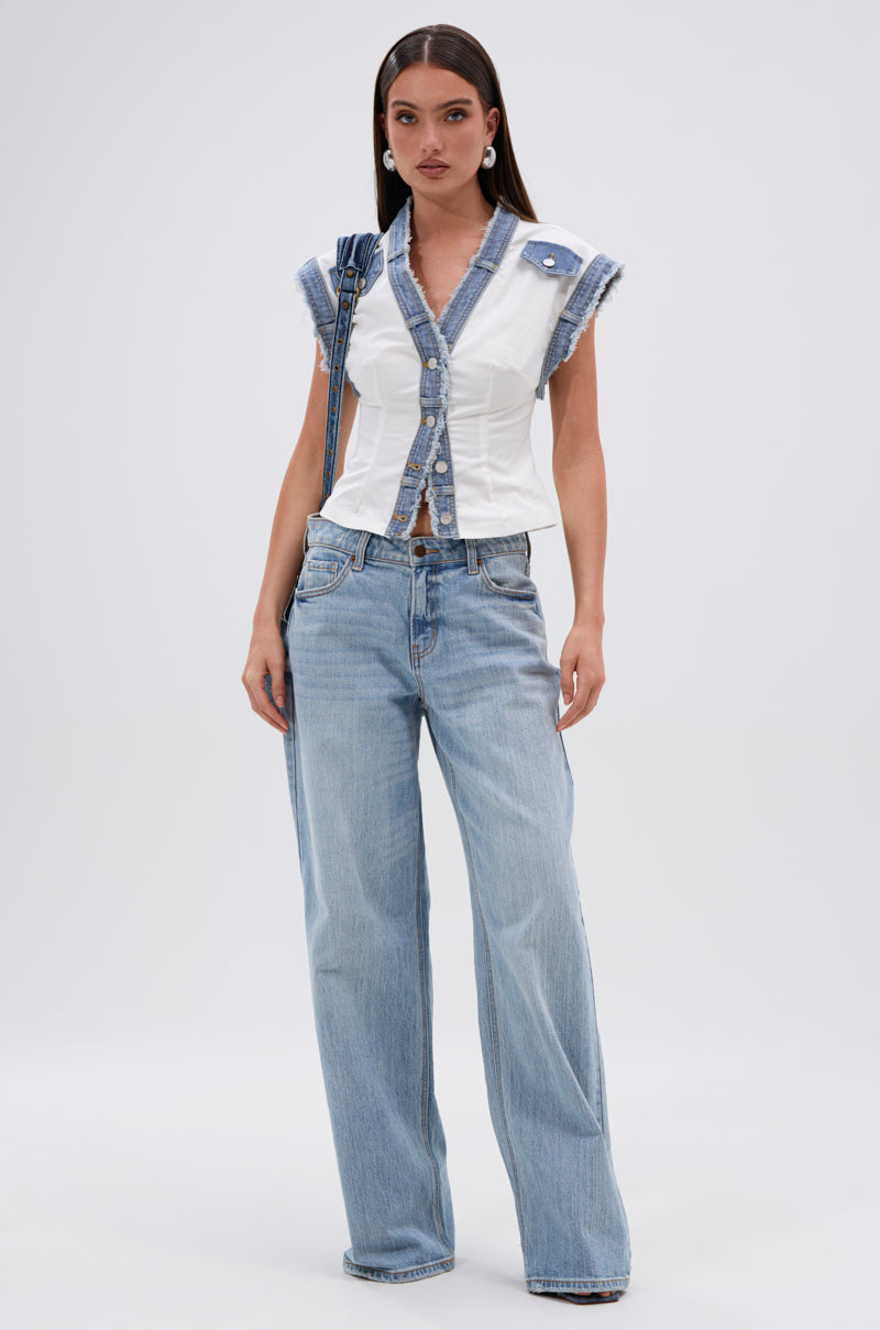 DENIM BABY BUTTON DOWN TOP