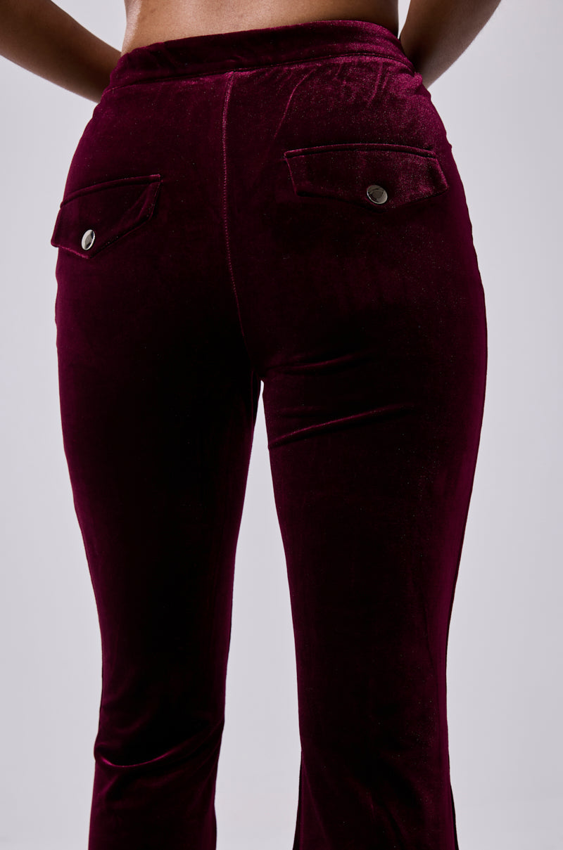 RUBY ROSE VELVET TROUSER