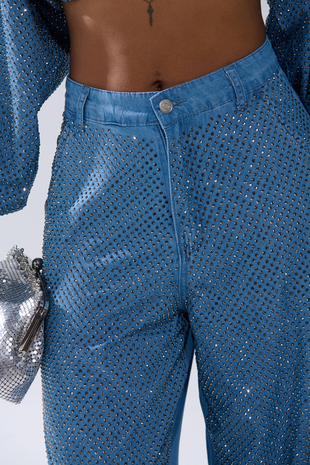 BLING BLING DENIM RELAXED PANT