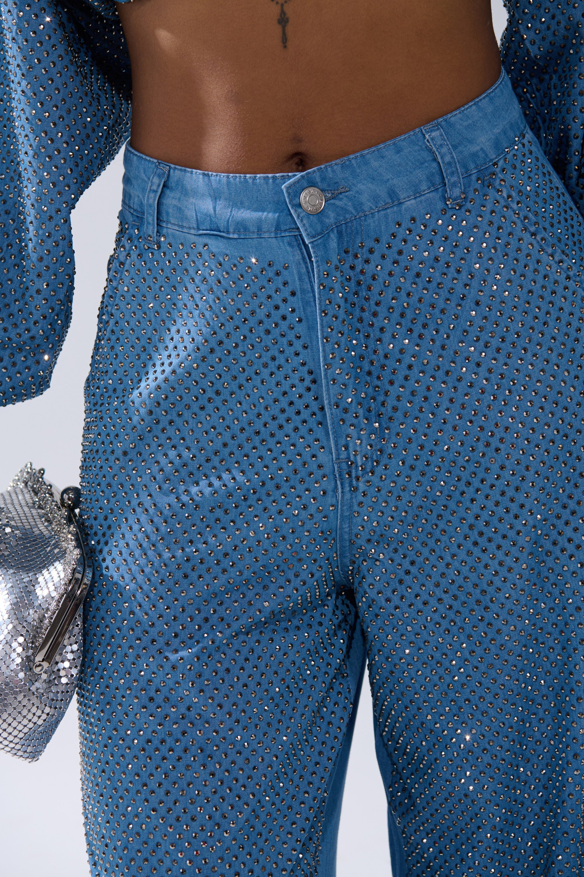 BLING BLING DENIM RELAXED PANT