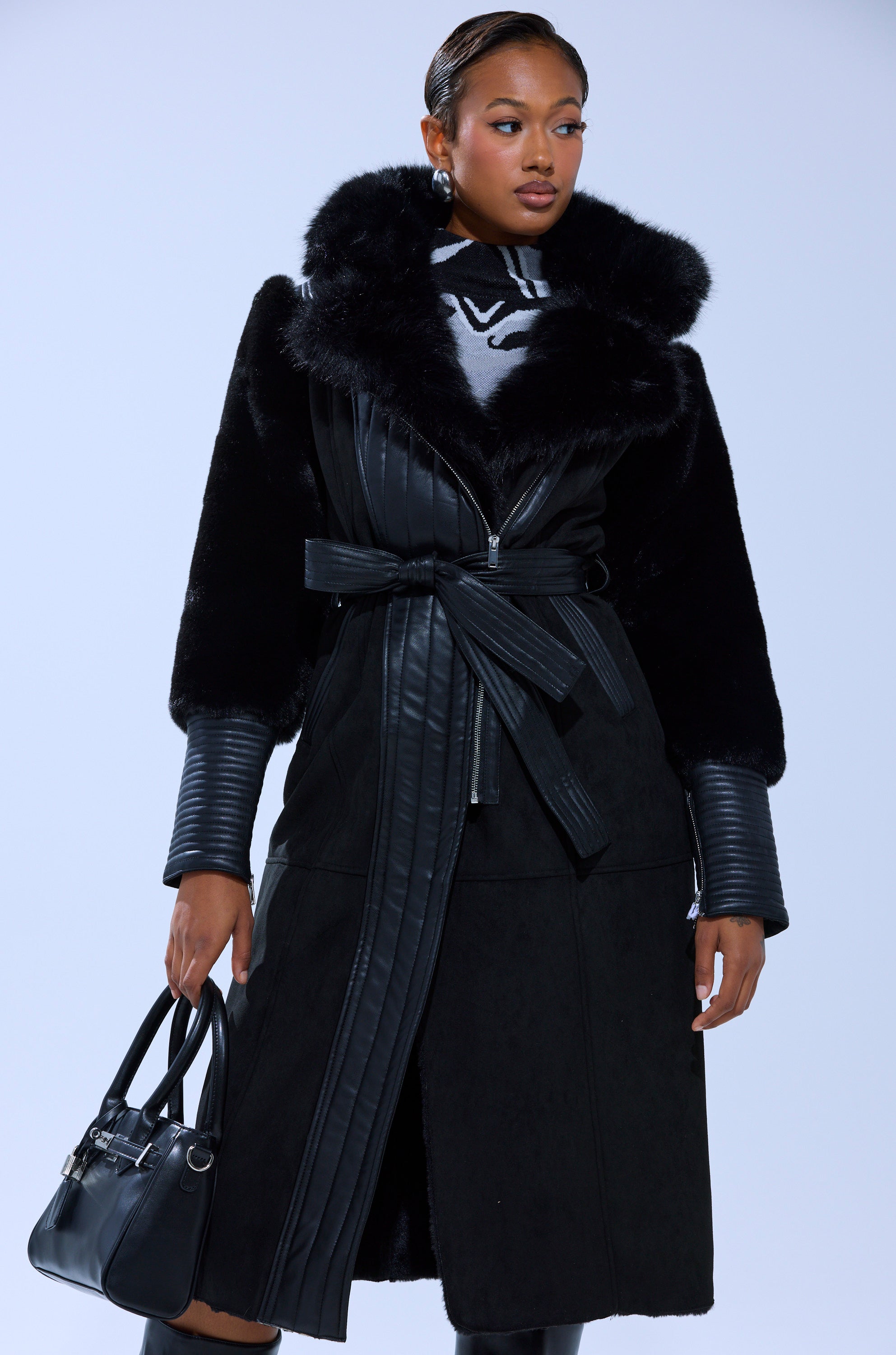 GOODIE MIXED MEDIA COAT