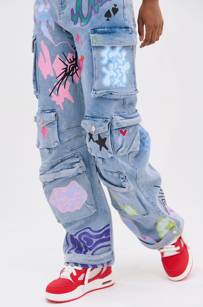 WILD SOUL GRAFFITI CARGO PANT