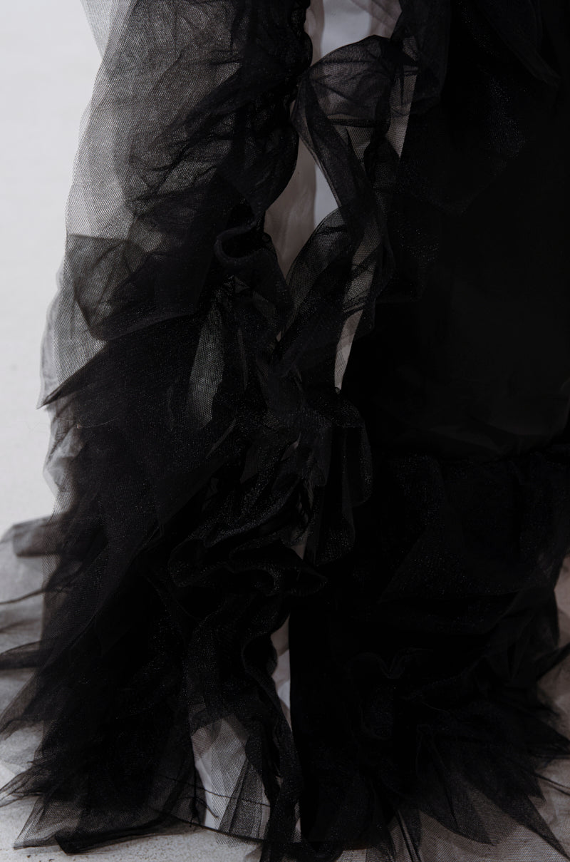 FEELING LIKE A BOSS TRACK PANT WITH TULLE TRIM