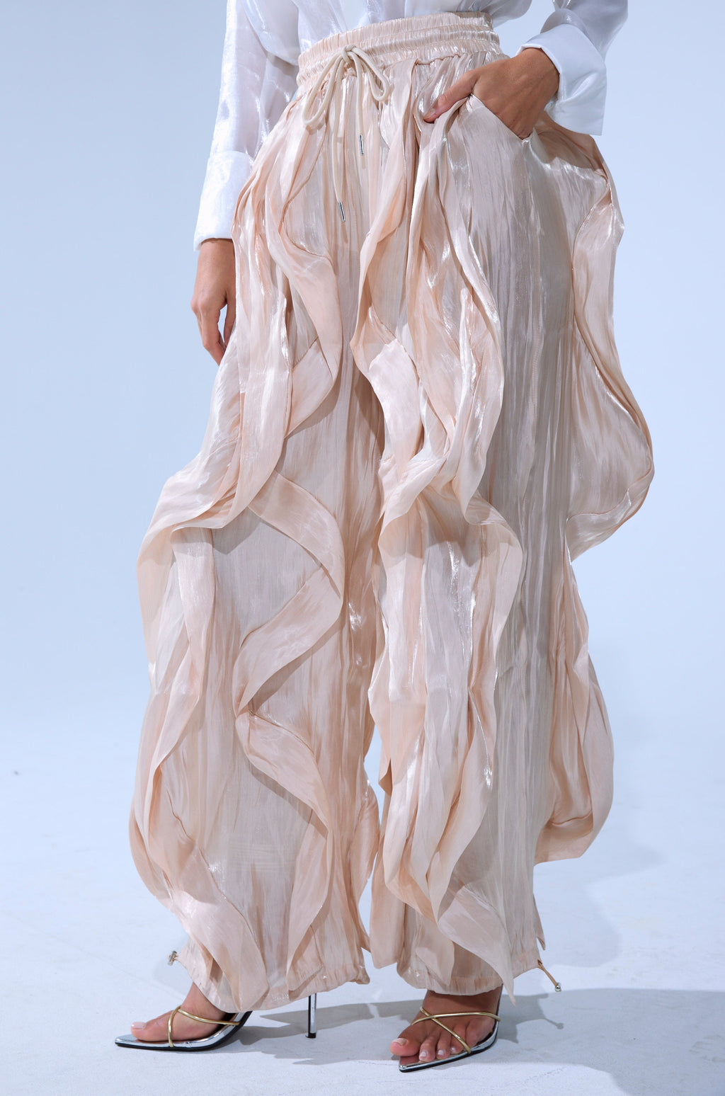 COOLEST ON THE BLOCK SATIN JOGGER