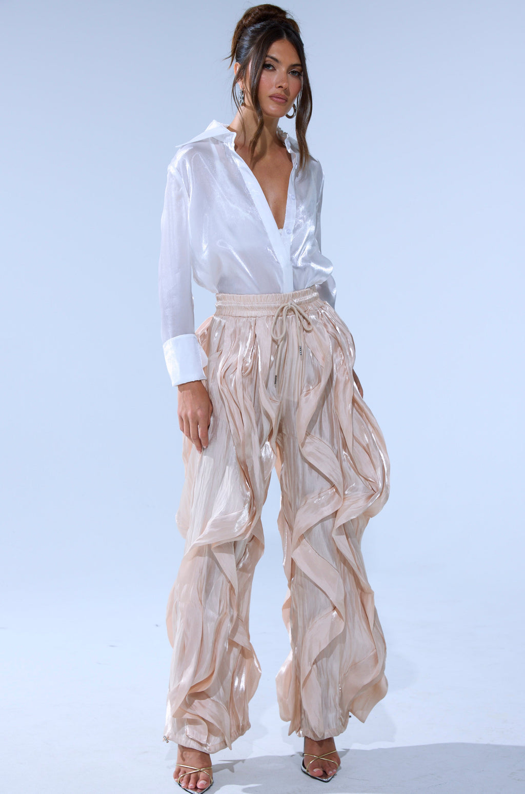 COOLEST ON THE BLOCK SATIN JOGGER