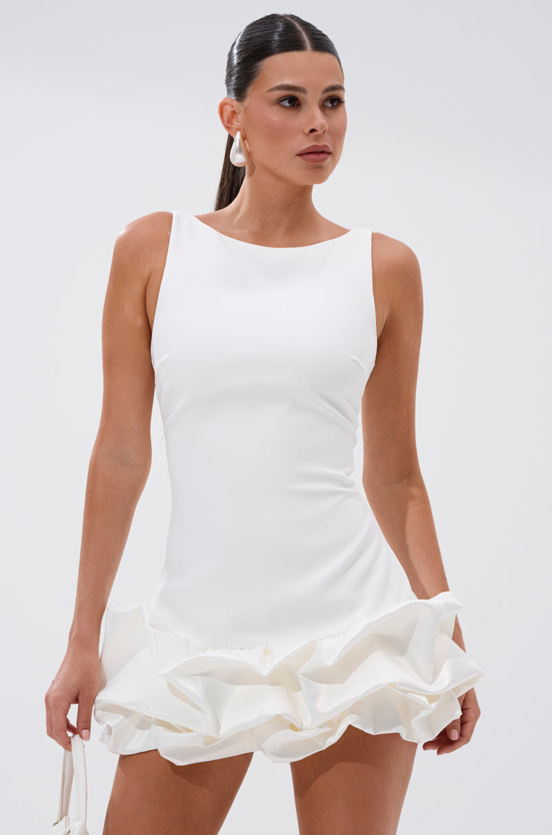 RUFFLE CITY MINI DRESS