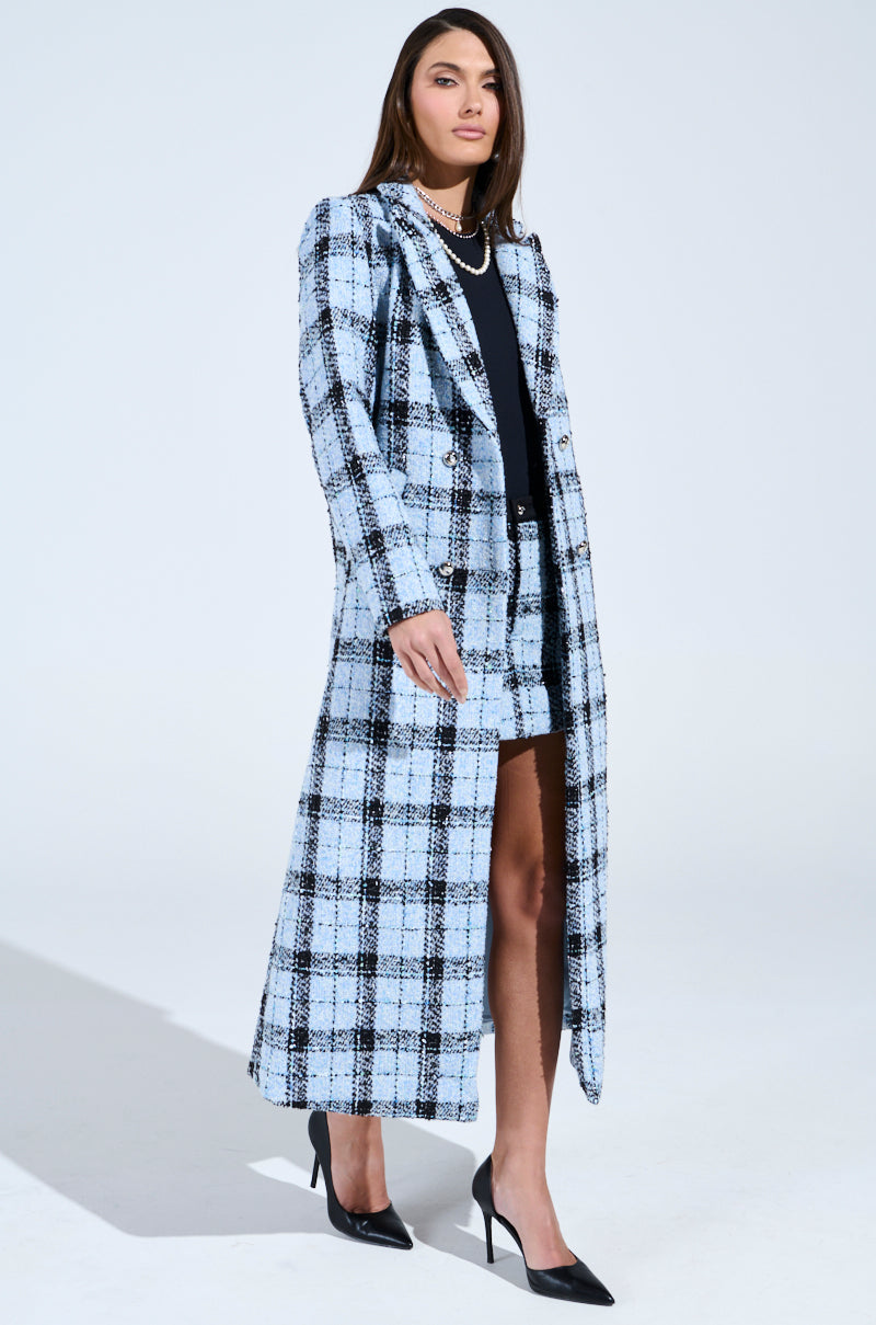 SMOOTH TRANSITION TWEED TRENCH