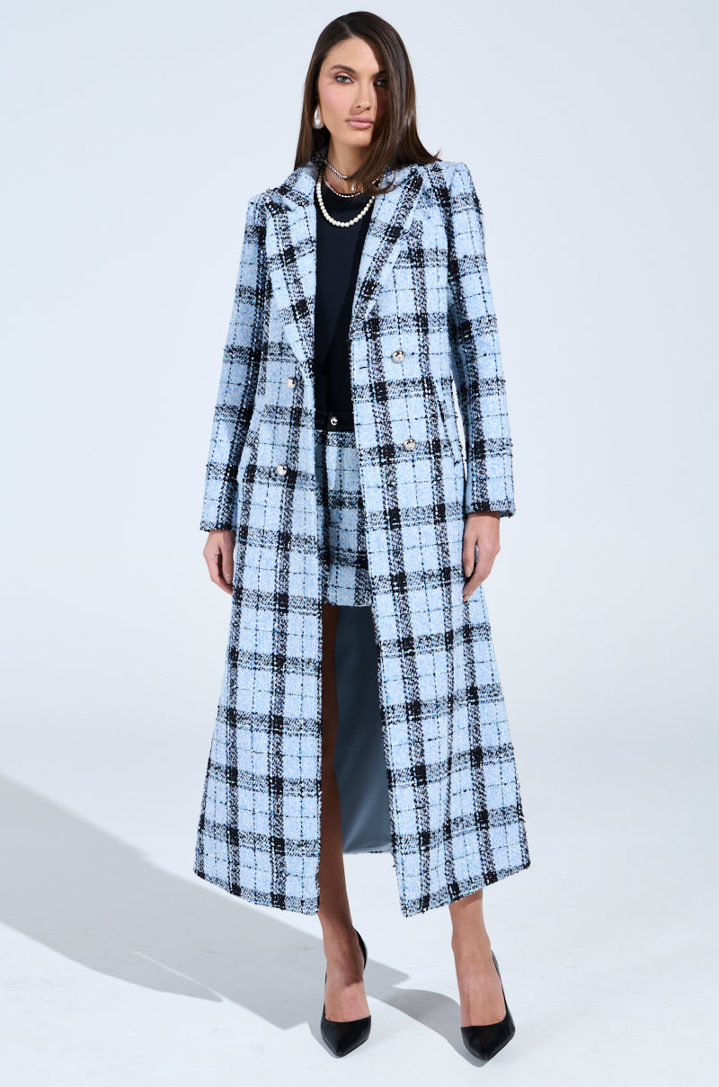 SMOOTH TRANSITION TWEED TRENCH