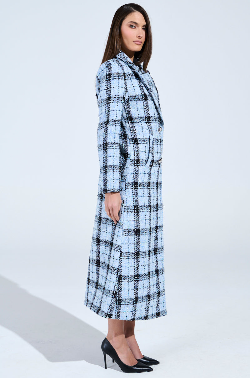 SMOOTH TRANSITION TWEED TRENCH