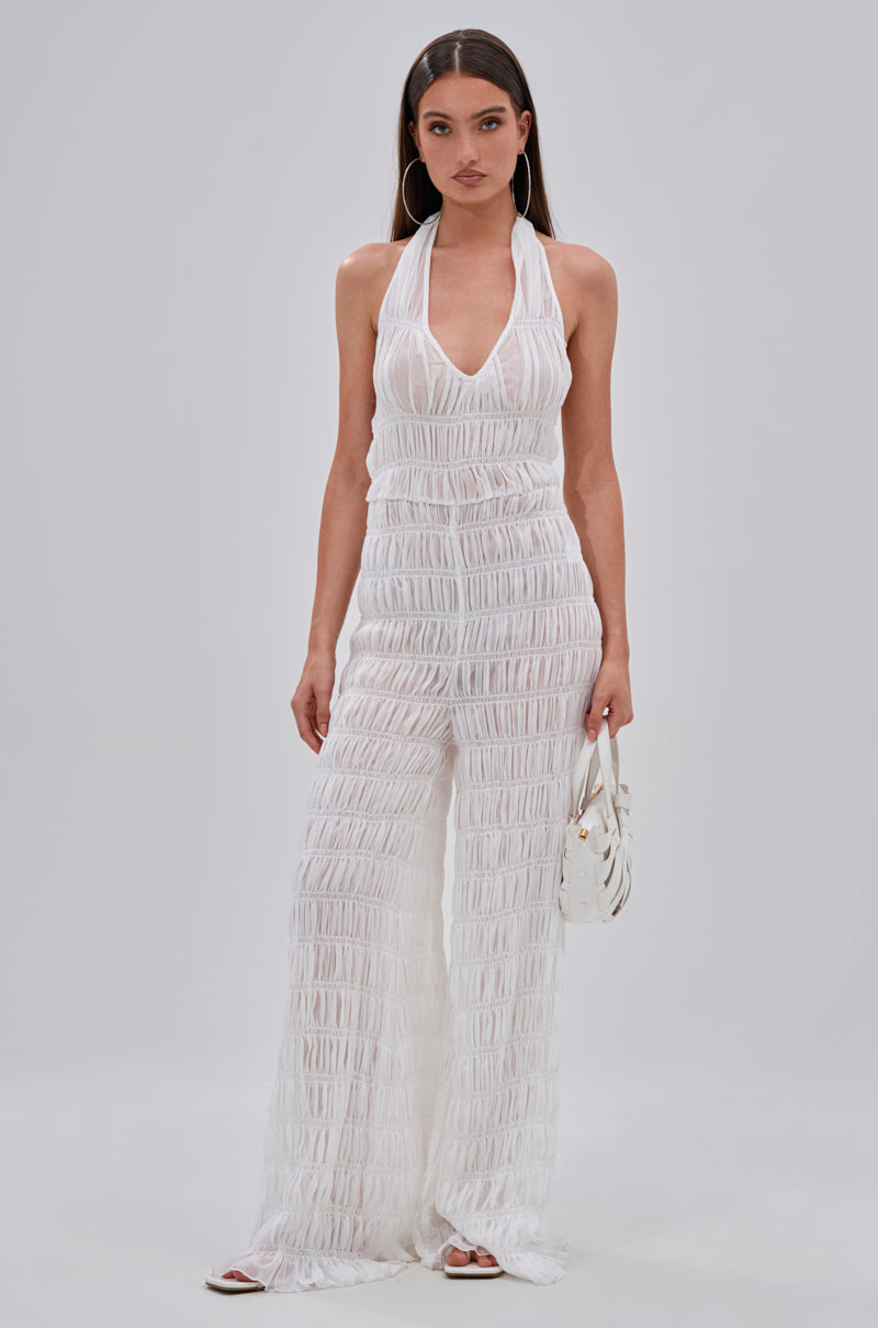 SUMMERTIME SHINE MESH JUMPSUIT