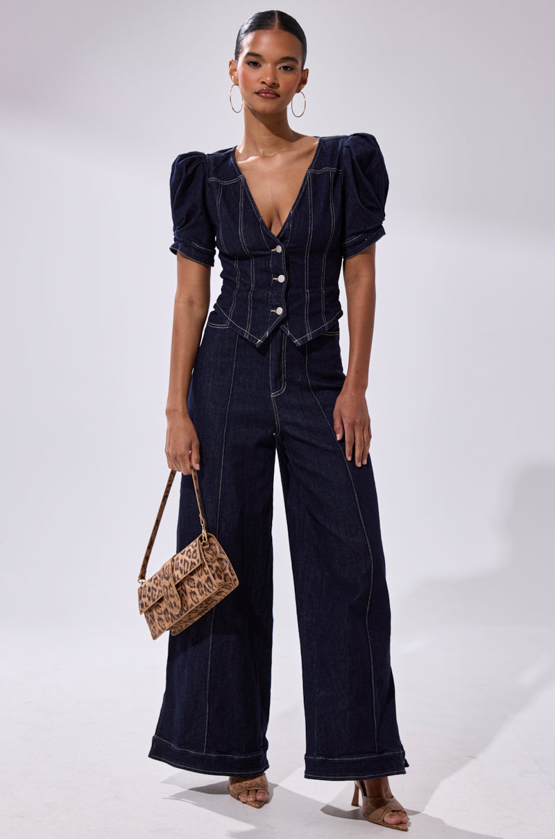 CHIC AF DENIM JUMPSUIT