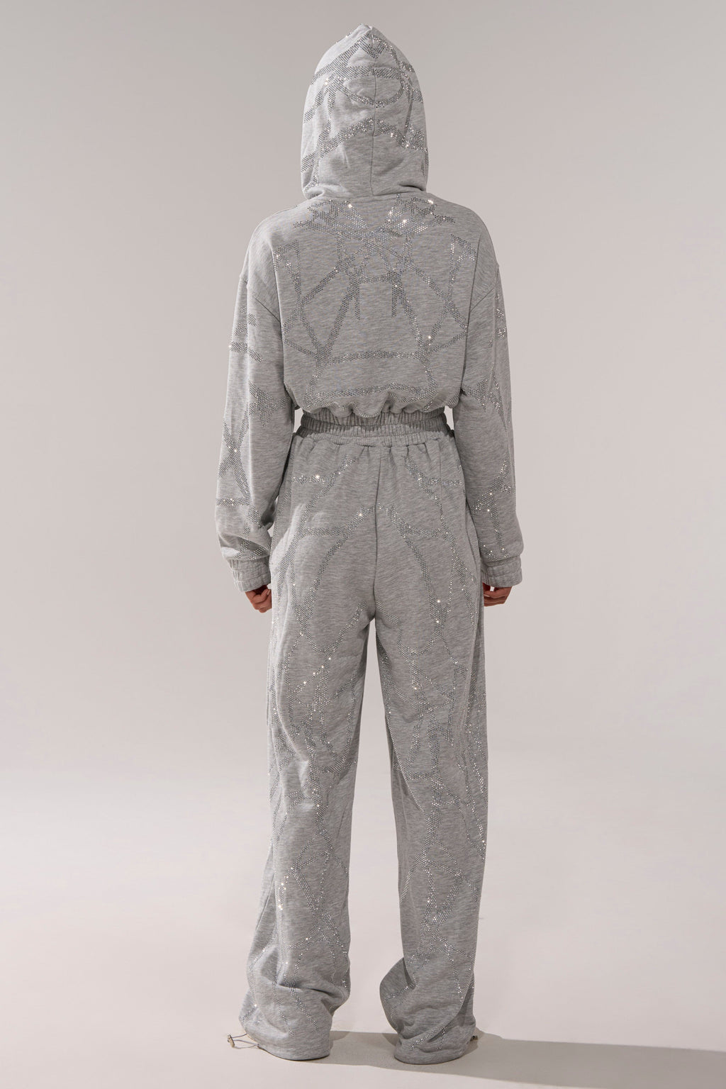 NEVER BUGGIN PRINTED FRENCH TERRY JUMPSUIT