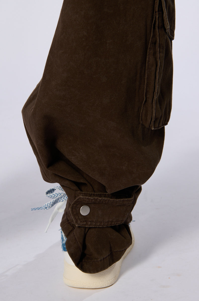 THE GIRLS OF SUMMER BROWN DENIM PANT