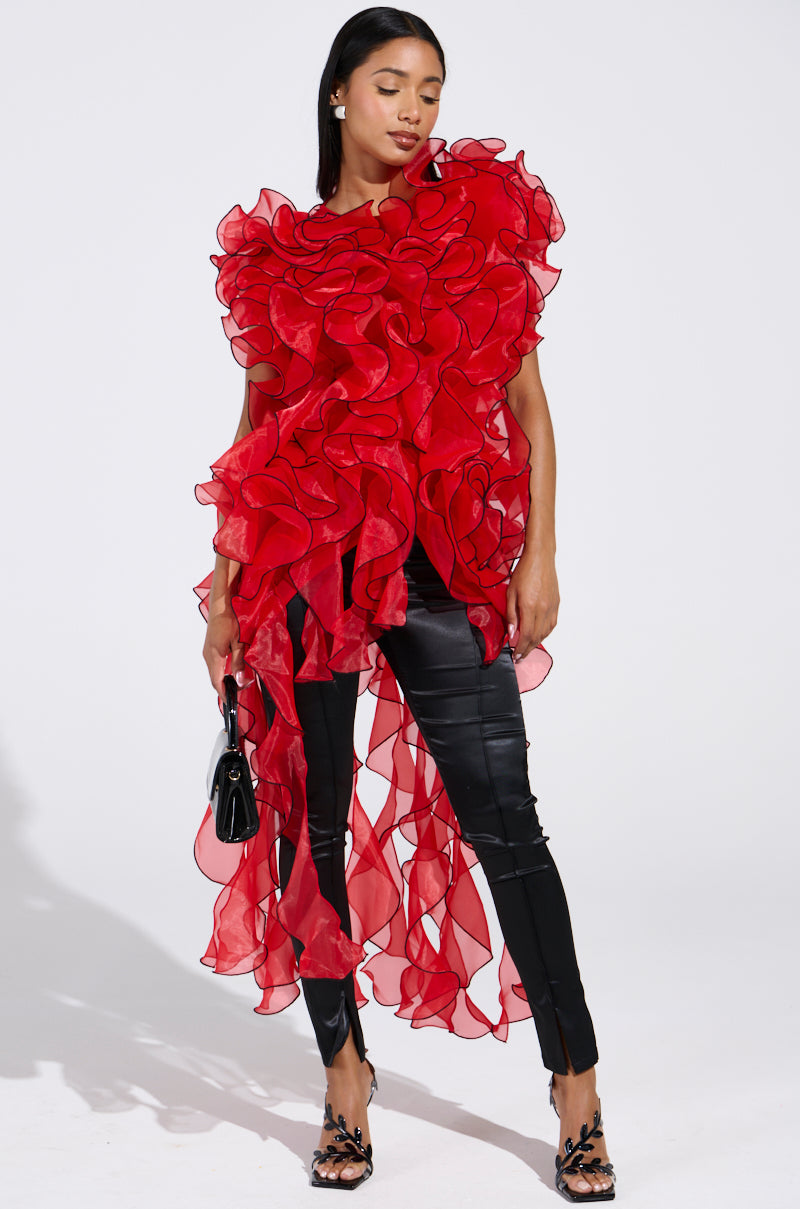 HIT THE LIGHTS SATIN SLIT LEGGING