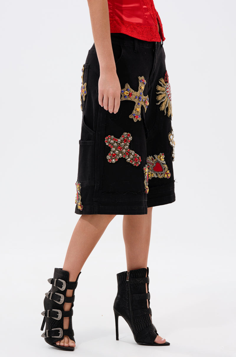 WILD AND FREE DENIM SHORTS