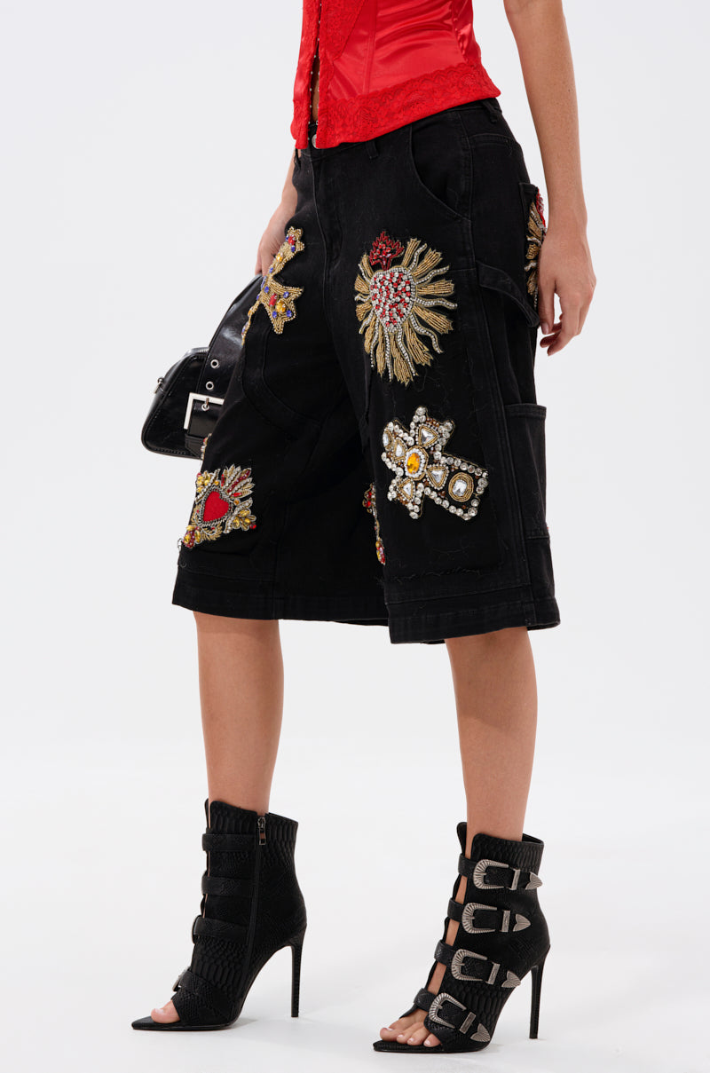 WILD AND FREE DENIM SHORTS