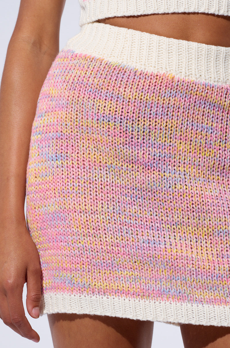 MIMI KNIT MINI SKIRT