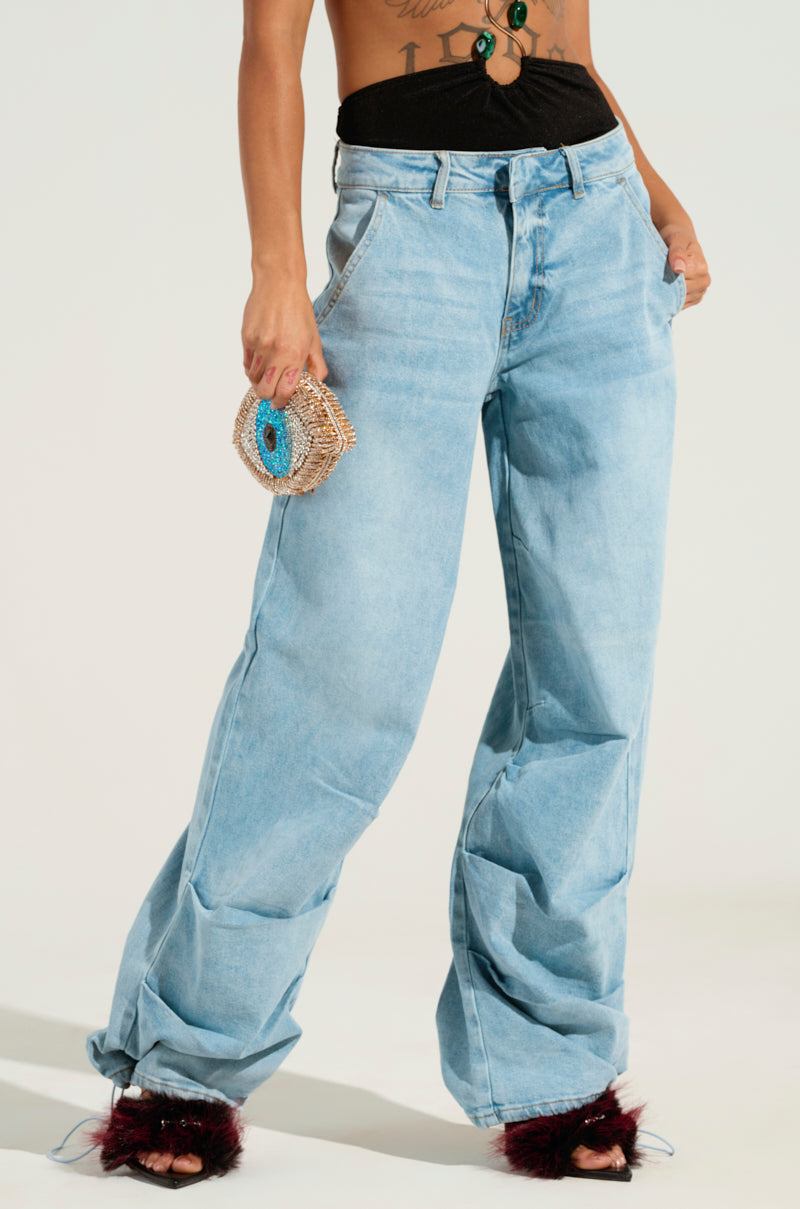 LUCKY LUCKY WIDE LEG DENIM PANT