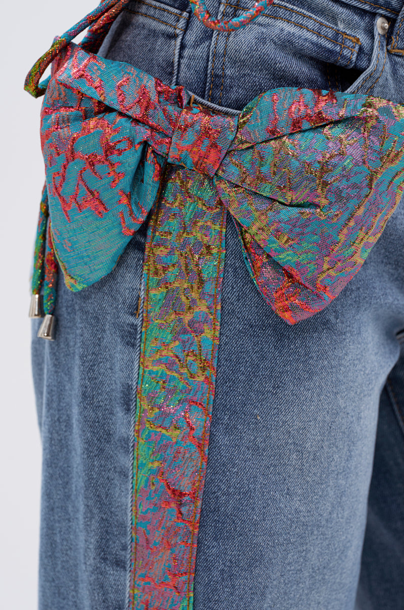 PRETTY GIRL PROBLEMS DENIM WITH BOW