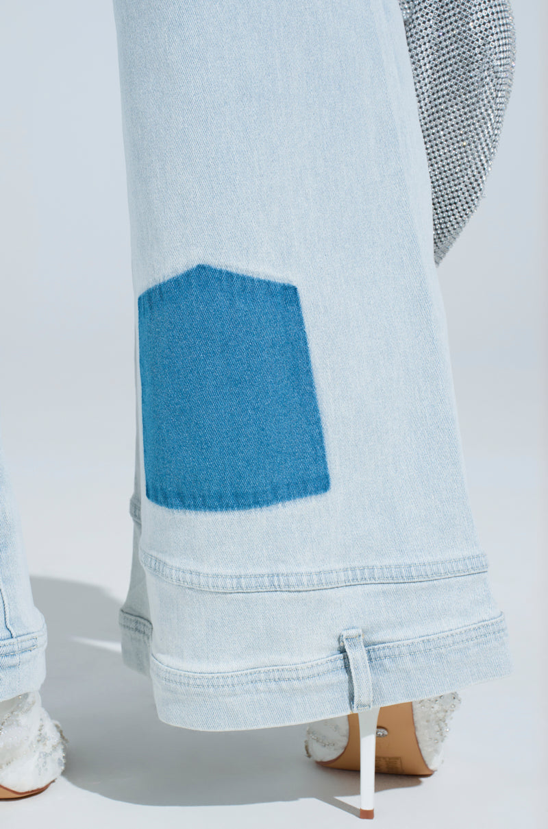 CHANGE OF PERSPECTIVE WIDE LEG DENIM PANTS