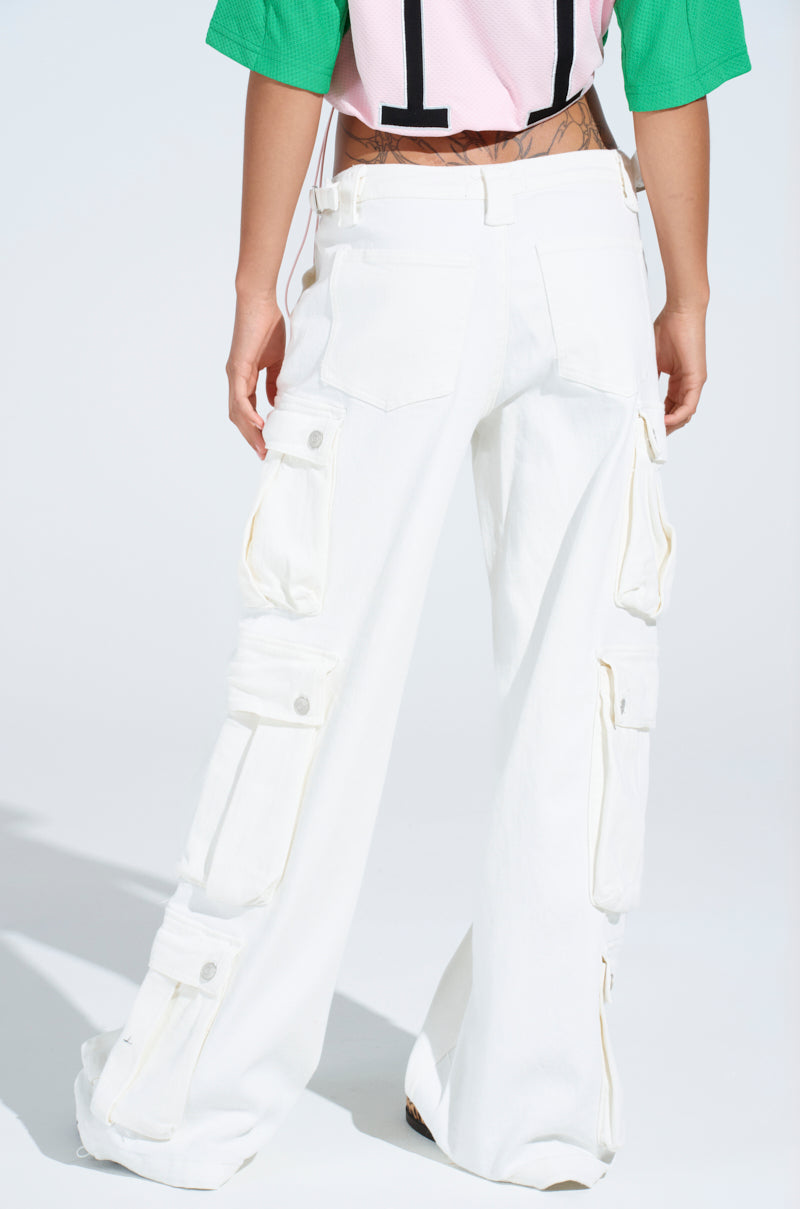 GET RIGHT TO IT CARGO DENIM PANT
