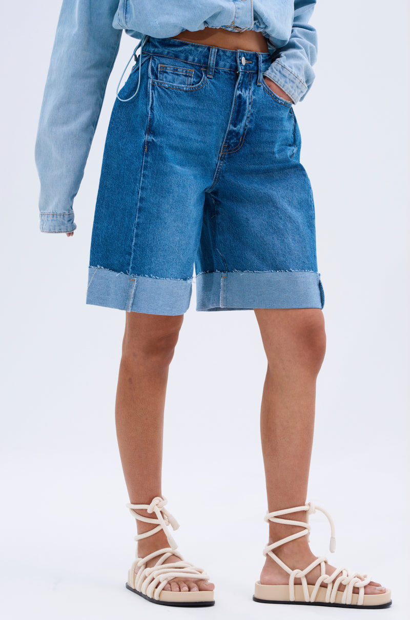 GONE BAD DENIM BERMUDA SHORT